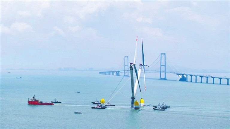 "Ocean X" in transit. (Photo provided to Zhongshan Daily)