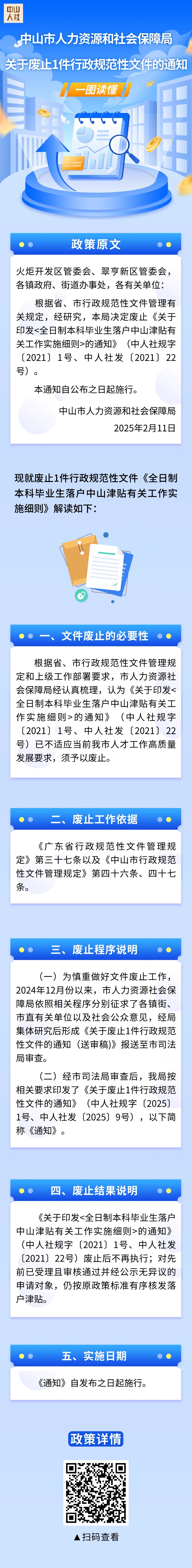 3.《中山市人力资源和社会保障局关于废止1件行政规范性文件的通知》一图读懂.jpg